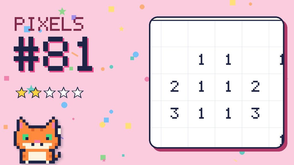 Pixel Puzzle 81 card