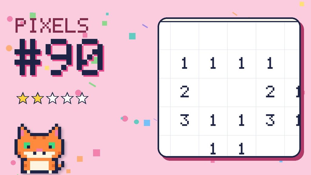 Pixel Puzzle 90 card