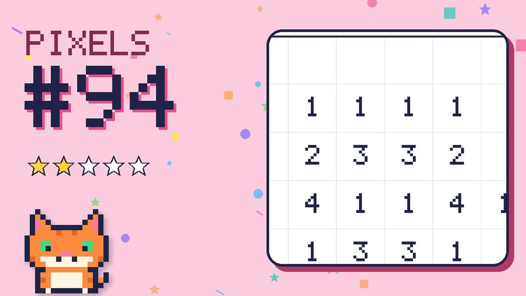 Pixel Puzzle 94 card
