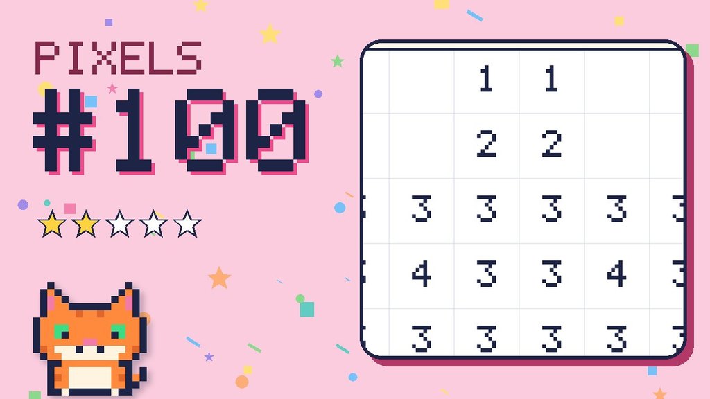 Pixel Puzzle 100 card