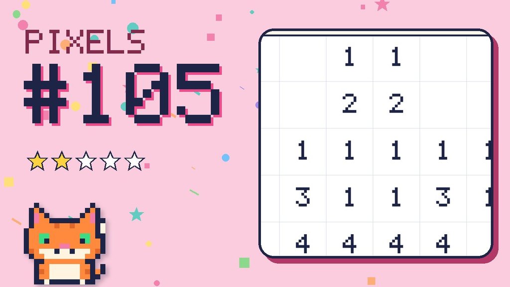 Pixel Puzzle 105 card
