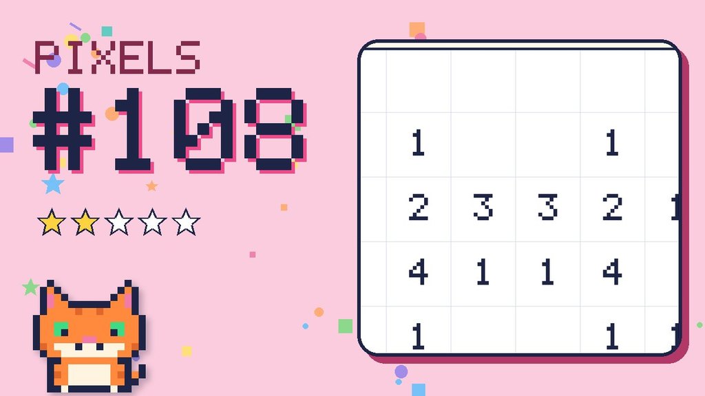 Pixel Puzzle 108 card