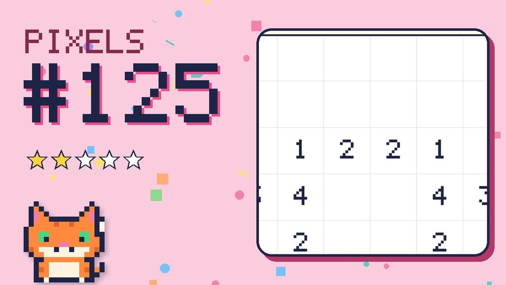 Pixel Puzzle 125 card