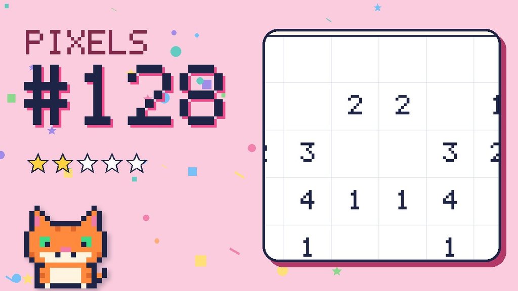 Pixel Puzzle 128 card