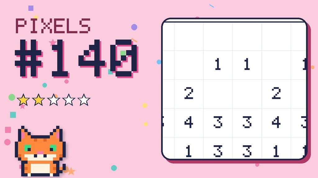 Pixel Puzzle 140 card
