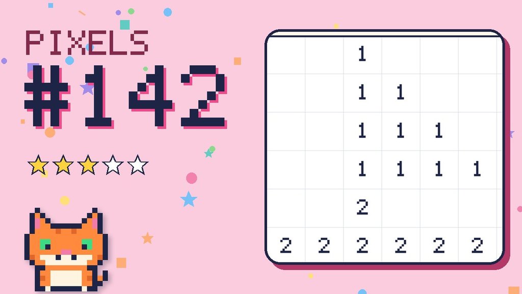 Pixel Puzzle 142 card
