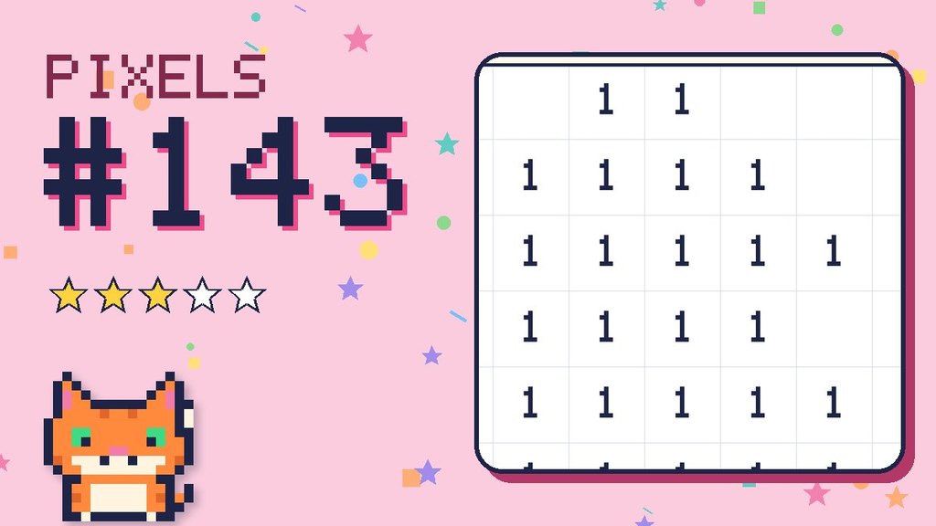 Pixel Puzzle 143 card