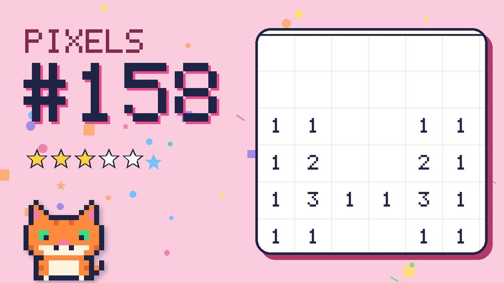 Pixel Puzzle 158 card
