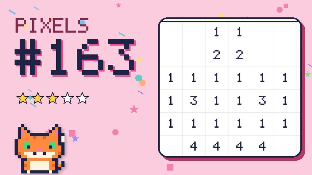 Pixel Puzzle 163 card