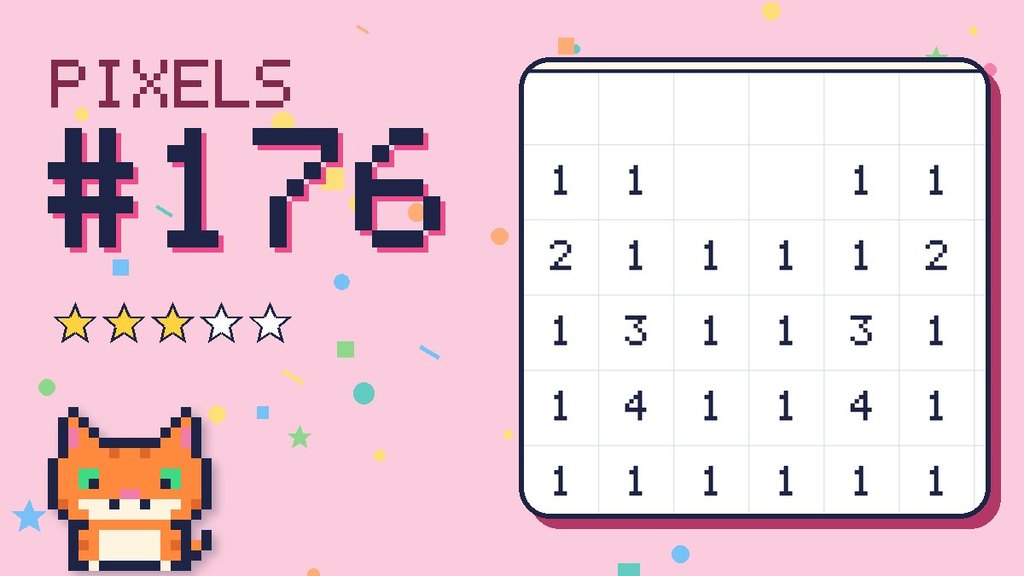Pixel Puzzle 176 card