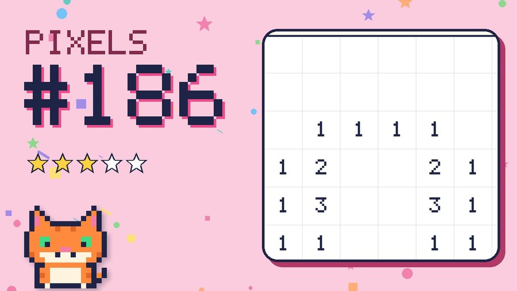 Pixel Puzzle 186 card