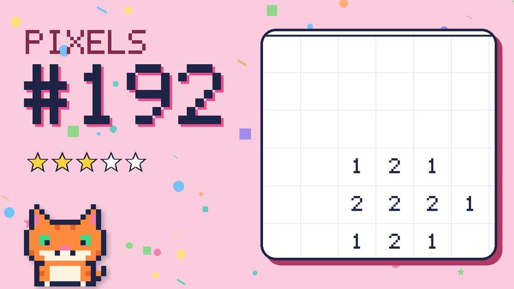 Pixel Puzzle 192 card