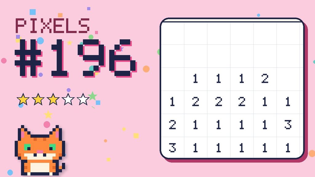 Pixel Puzzle 196 card
