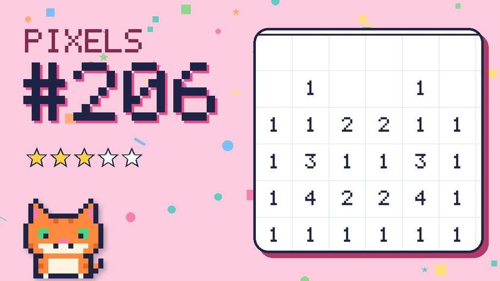 Pixel Puzzle 206 card