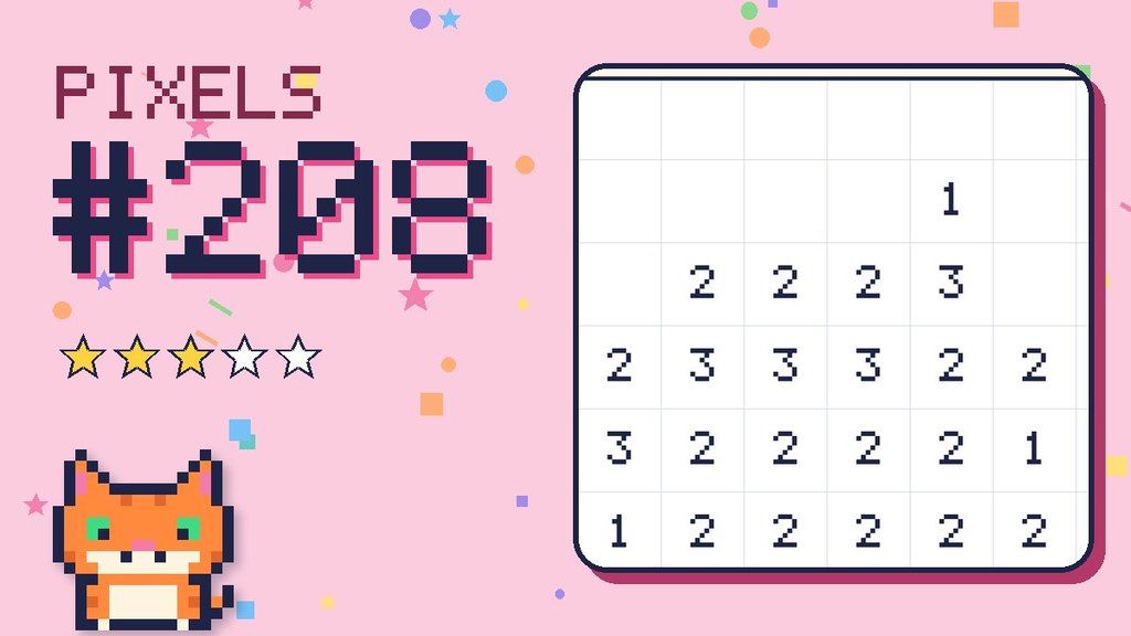 Pixel Puzzle 208 card