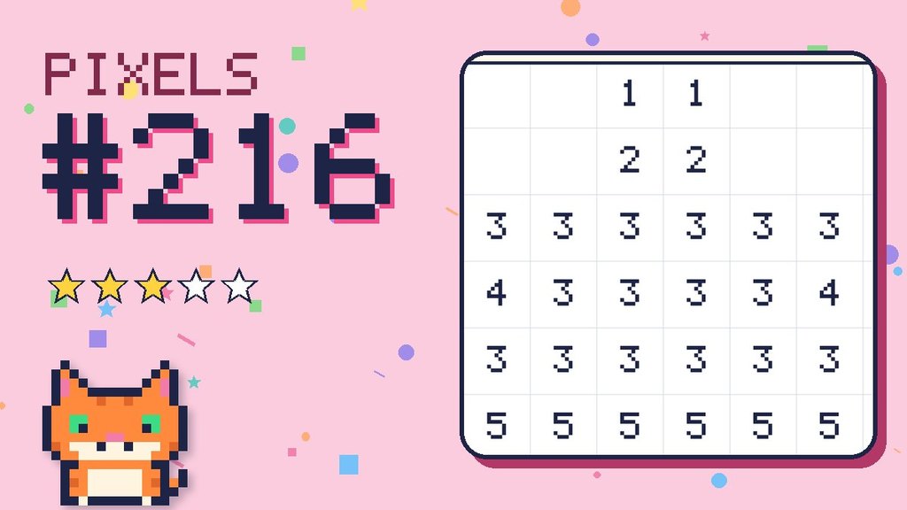 Pixel Puzzle 216 card