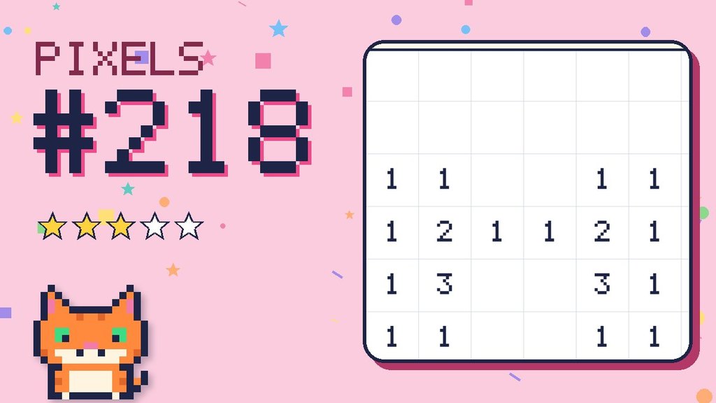 Pixel Puzzle 218 card
