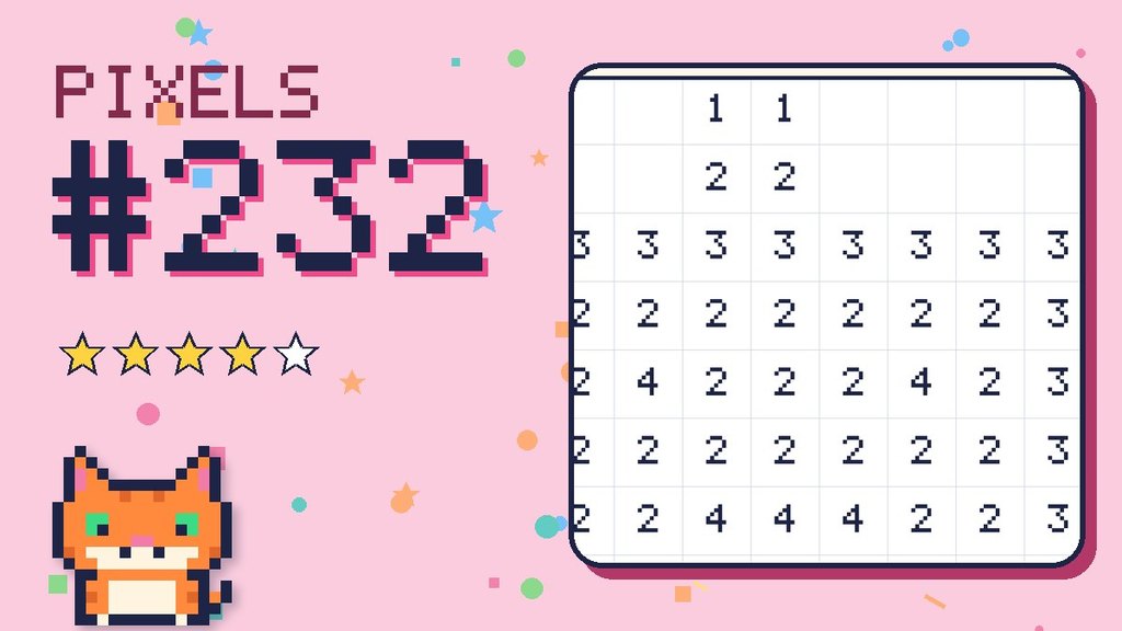 Pixel Puzzle 232 card
