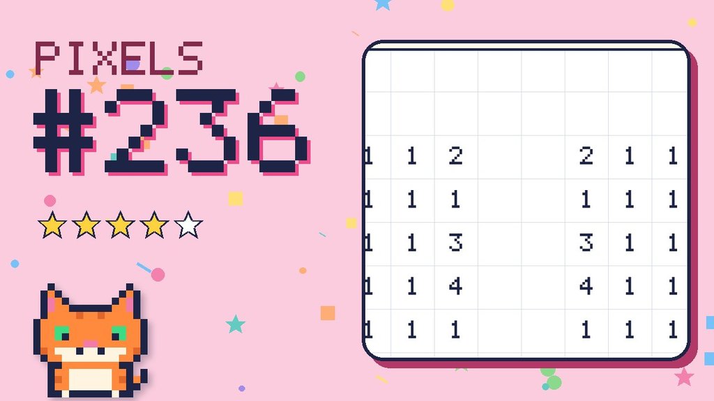 Pixel Puzzle 236 card