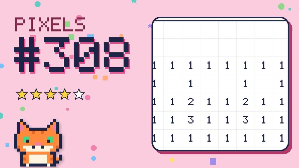 Pixel Puzzle 308 card