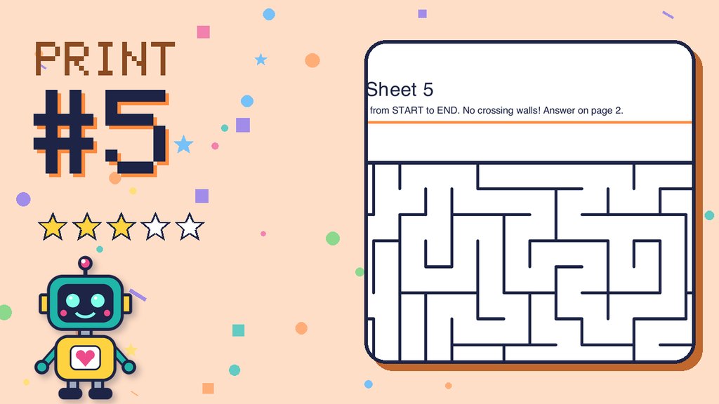 Maze Sheet 5 (16 × 16)