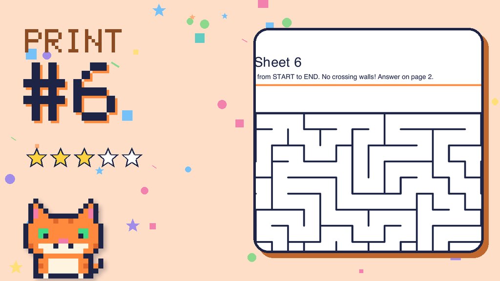 Maze Sheet 6 (18 × 18)