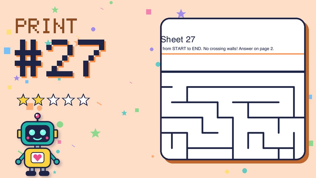 Maze Sheet 27 (12 × 12) card
