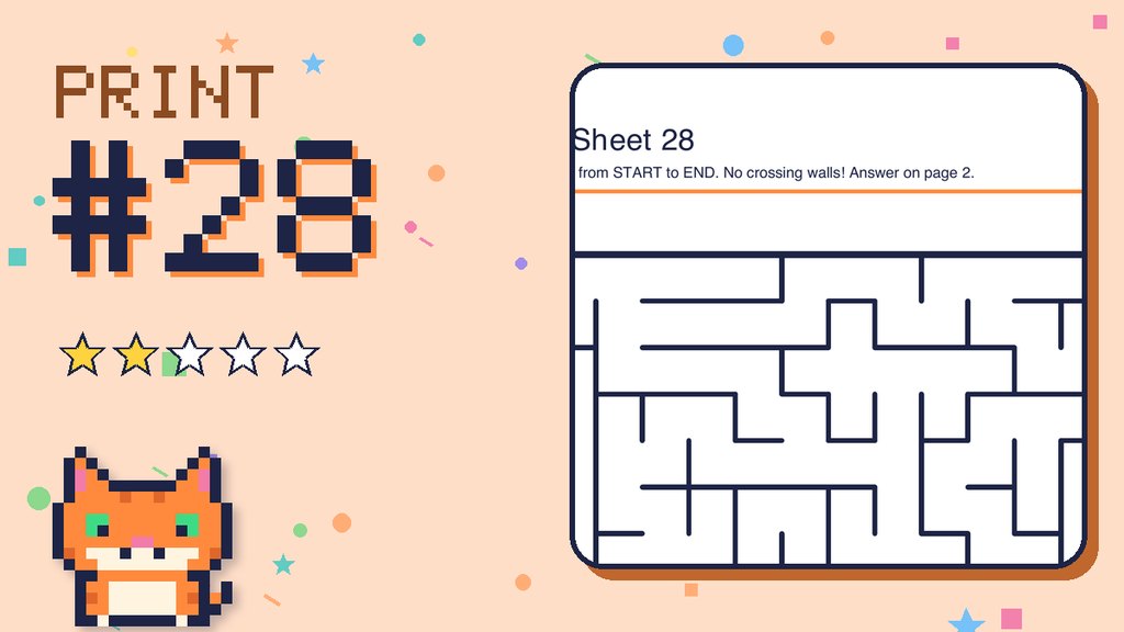 Maze Sheet 28 (14 × 14)
