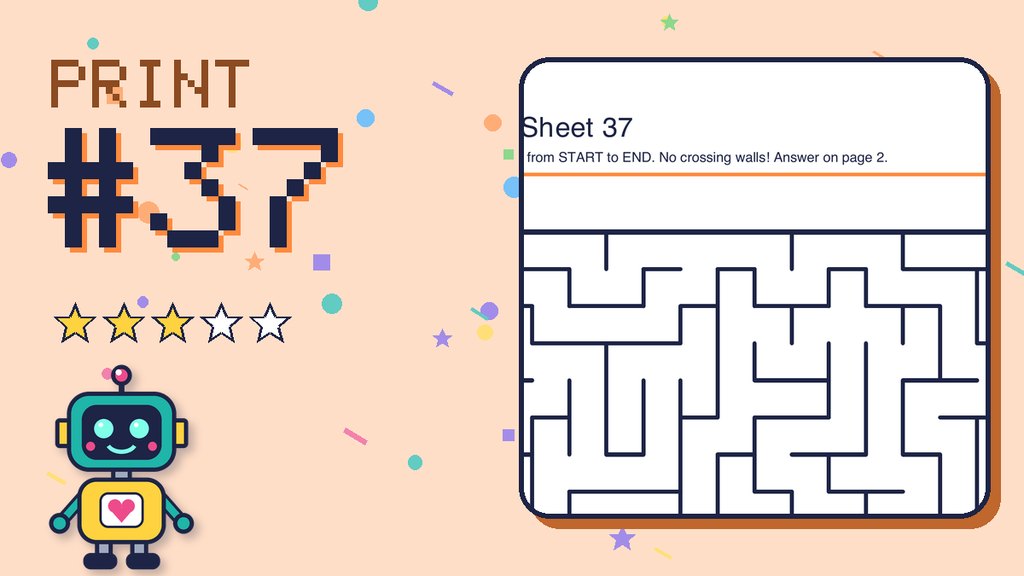 Maze Sheet 37 (16 × 16)