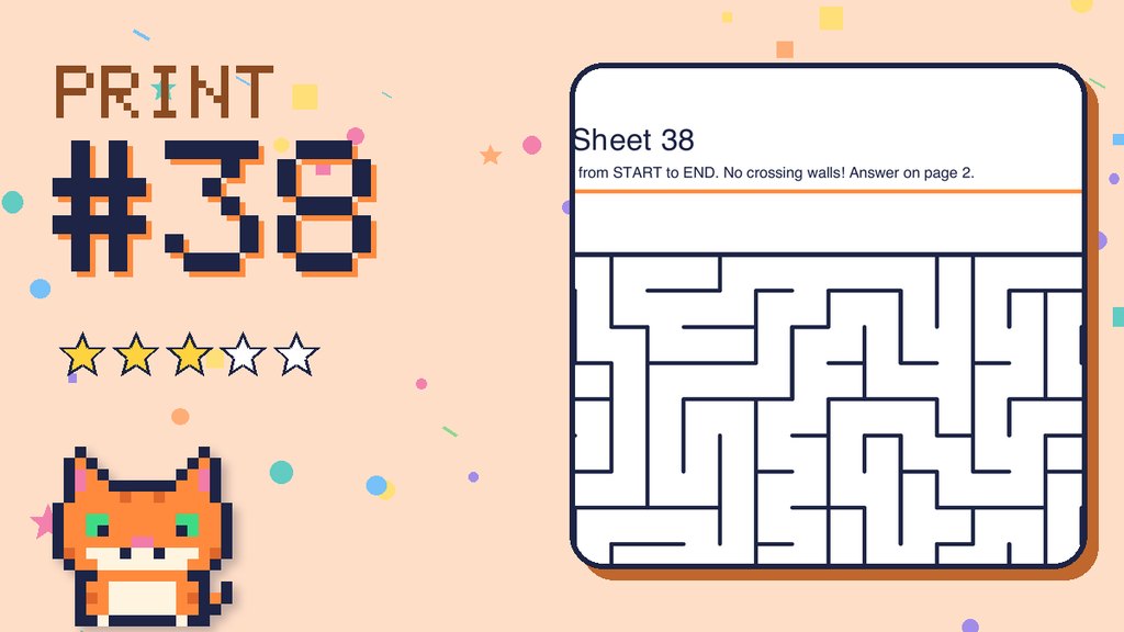 Maze Sheet 38 (18 × 18)