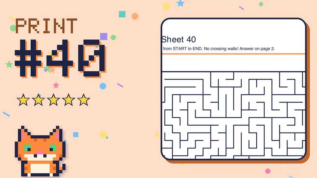 Maze Sheet 40 (24 × 24)