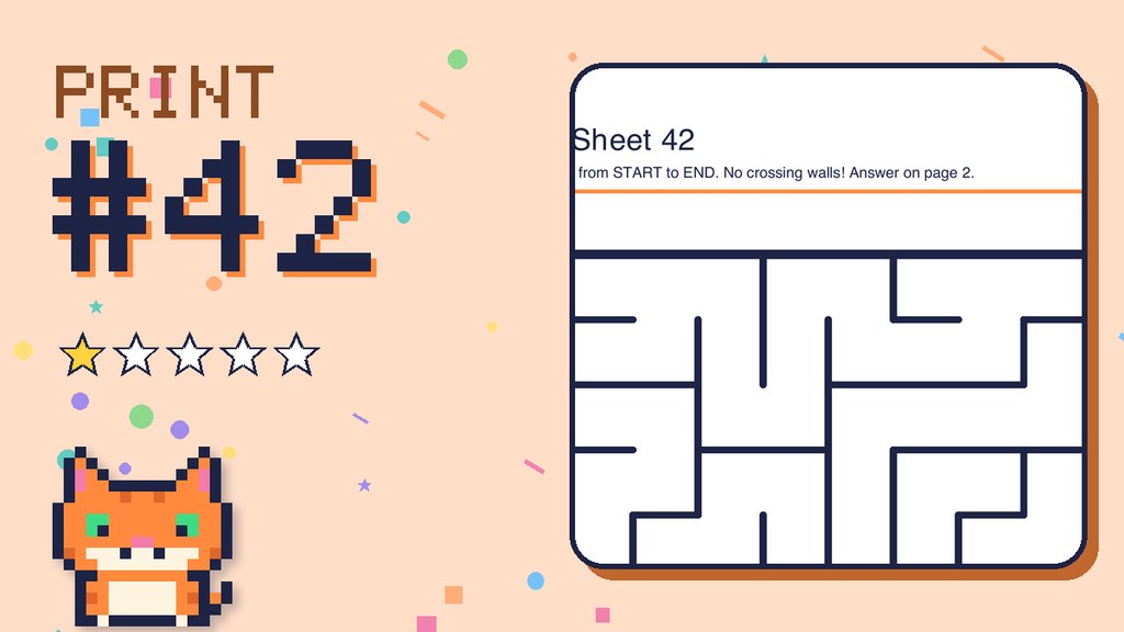 Maze Sheet 42 (10 × 10)