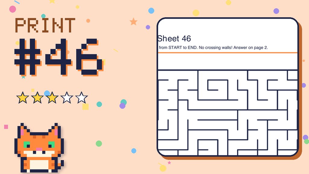 Maze Sheet 46 (18 × 18)