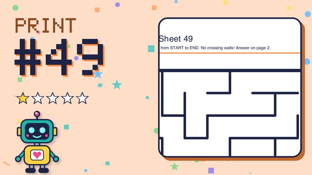 Maze Sheet 49 (8 × 8)