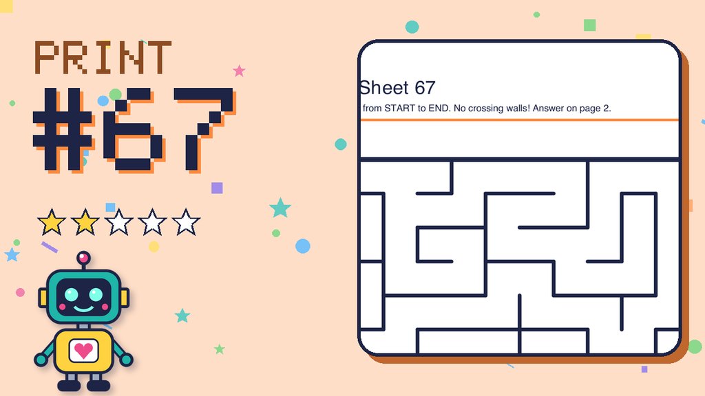 Maze Sheet 67 (12 × 12) card