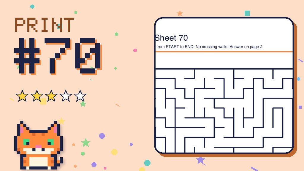 Maze Sheet 70 (18 × 18)