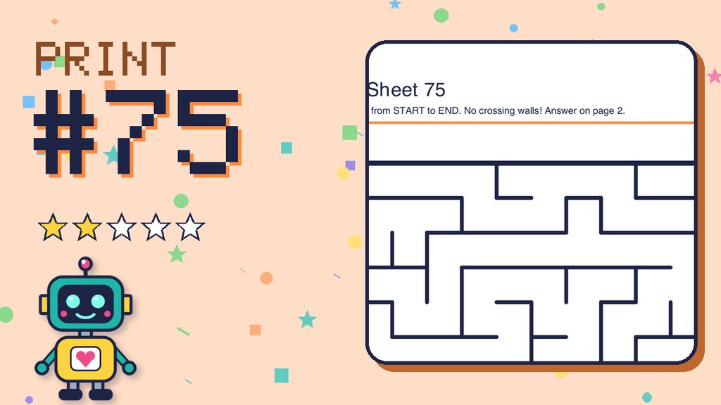 Maze Sheet 75 (12 × 12) card