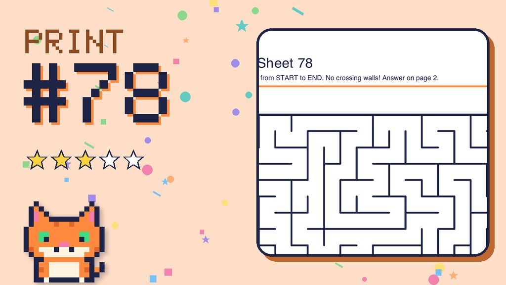 Maze Sheet 78 (18 × 18)