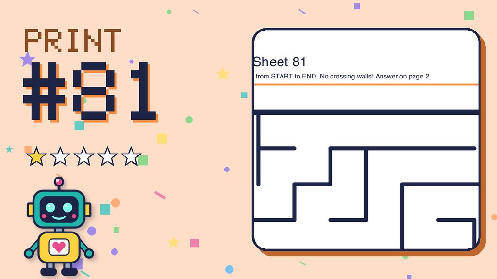 Maze Sheet 81 (8 × 8)