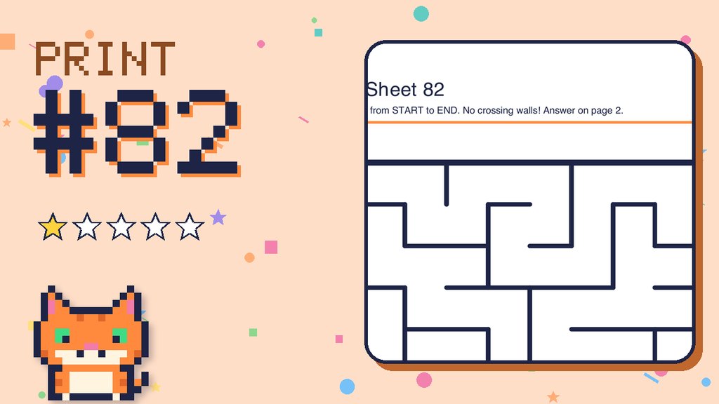 Maze Sheet 82 (10 × 10) card