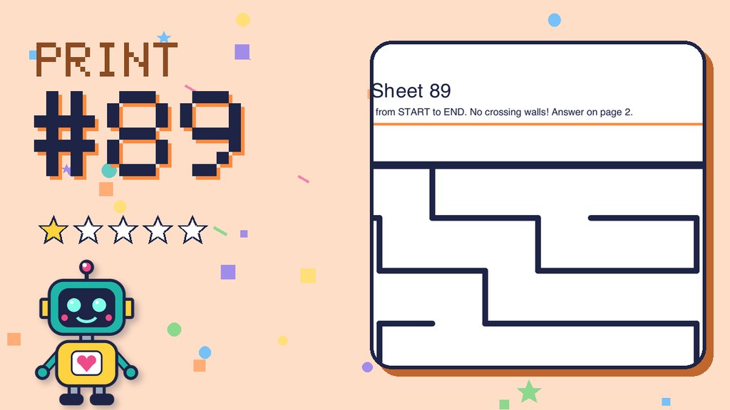 Maze Sheet 89 (8 × 8)