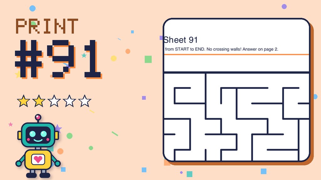 Maze Sheet 91 (12 × 12) card