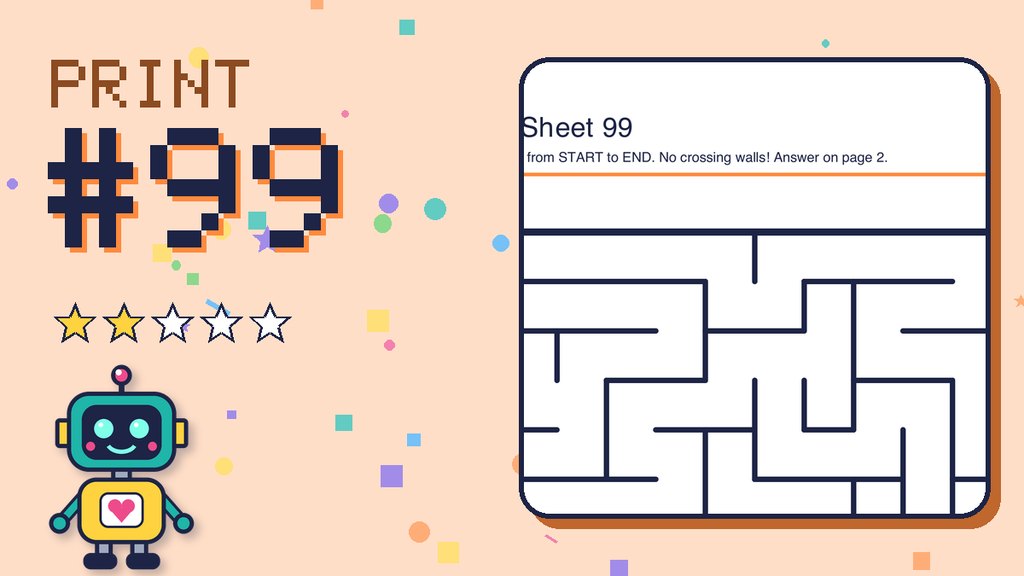 Maze Sheet 99 (12 × 12) card