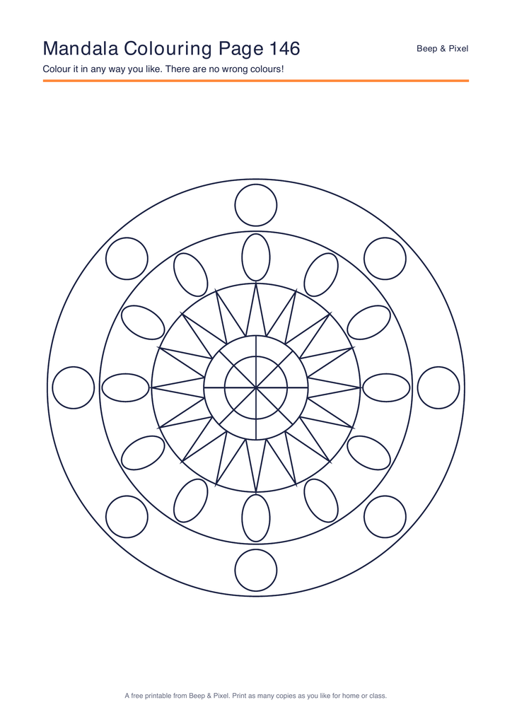 Preview of Mandala Colouring Page 146