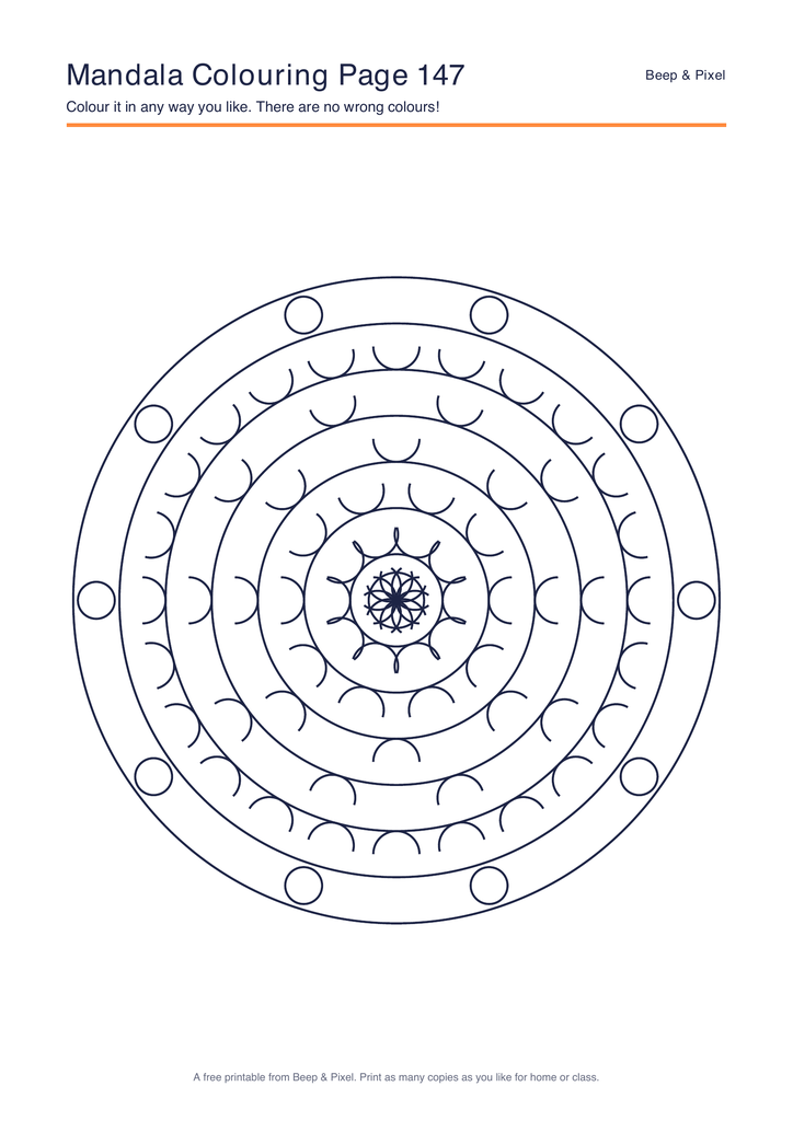 Preview of Mandala Colouring Page 147