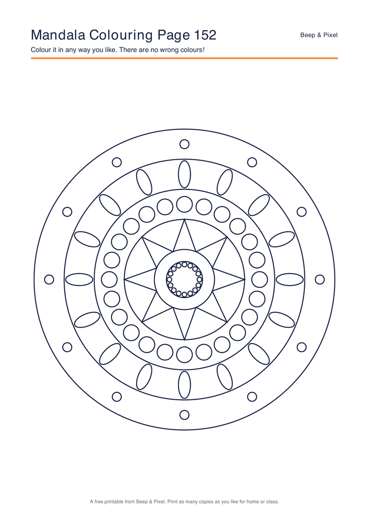 Preview of Mandala Colouring Page 152