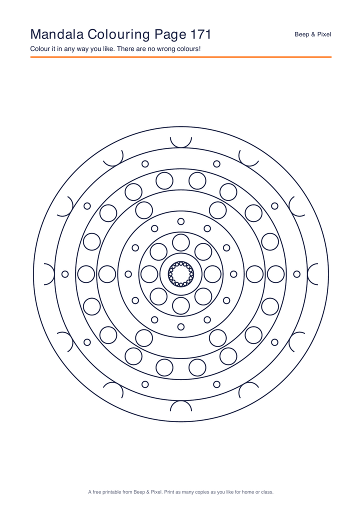 Preview of Mandala Colouring Page 171
