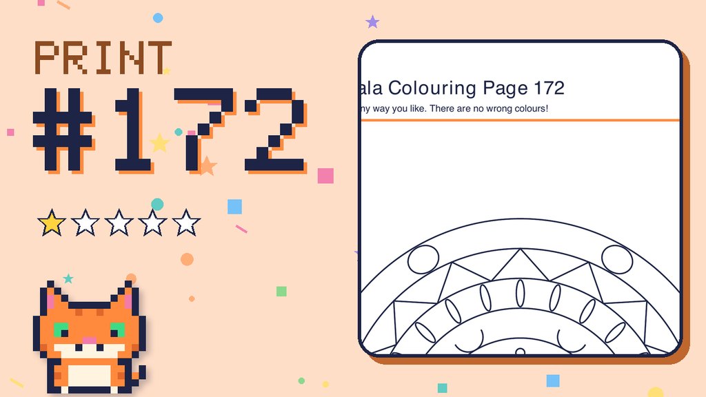 Mandala Colouring Page 172