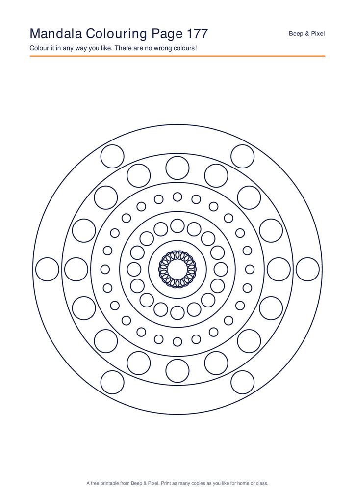Preview of Mandala Colouring Page 177