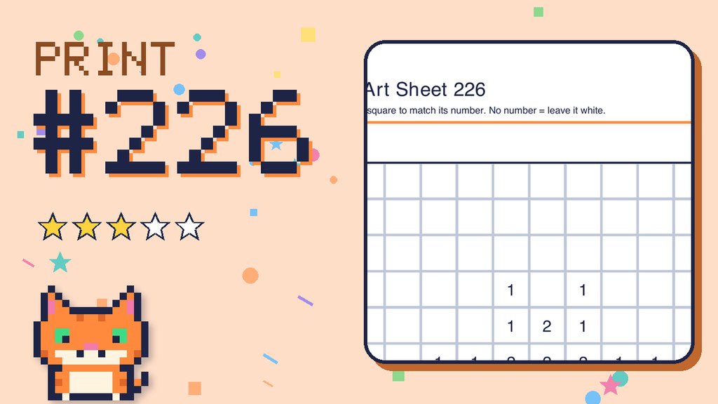 Pixel Art Sheet 226 card